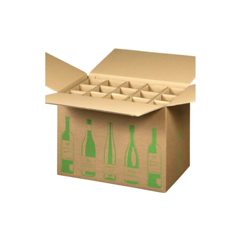 Flaschenkartons zum sicheren Versenden von Wein-, Sekt- oder Bierflaschen.