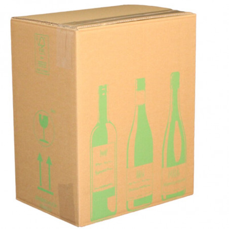 Bottle carton, box export packaging 12p - 18p ECOLINE