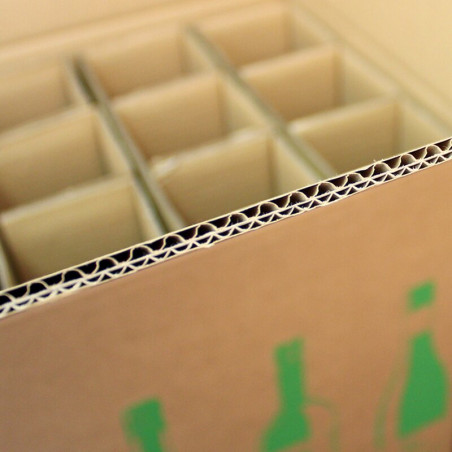 Bottle carton, box export packaging 12p - 18p ECOLINE