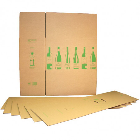 Emballage carton d’exportation de bouteilles 12p - 18p ECOLINE
