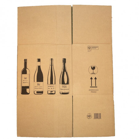 Bottle carton export packaging 12p - 18p CLASS for Germany, Europe, Cameroon, Africa