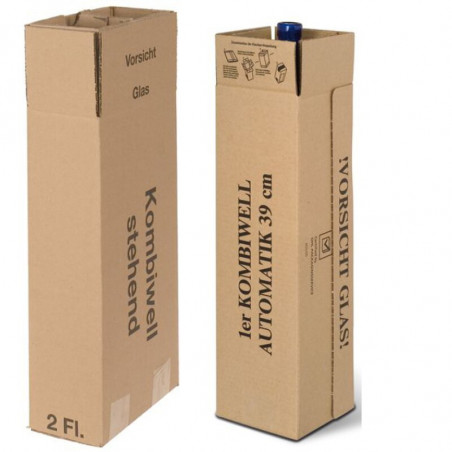 Flaschenkarton Exportverpackung 6p - 18p KOMBI für Deutschland, Europa, Kamerun, Afrika