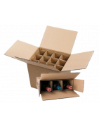 Bottle shipping cartons